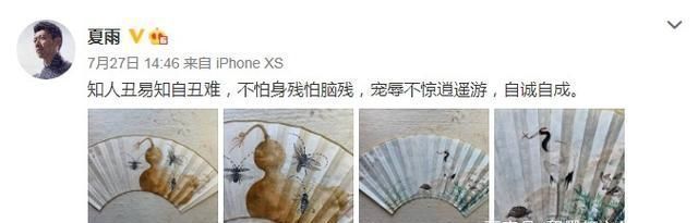 夏雨&演员夏雨的最新绘画,笔法精简堪比艺术家,动物画得栩栩如生