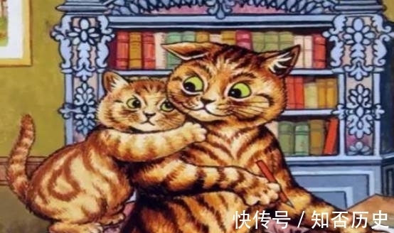 路易斯$他画了一辈子的猫，没想到患上疾病之后画风大变，令人唏嘘不已