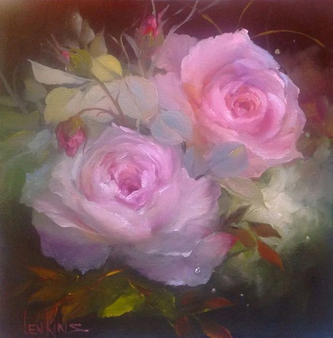 加里$这对老夫妇教授绘画40多年,画的花也太漂亮了!