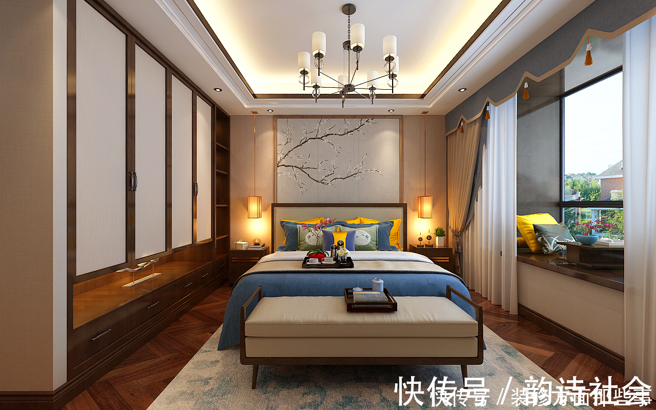 装修|190平典雅色调混搭时尚元素,带您领略不一样的中式高级美