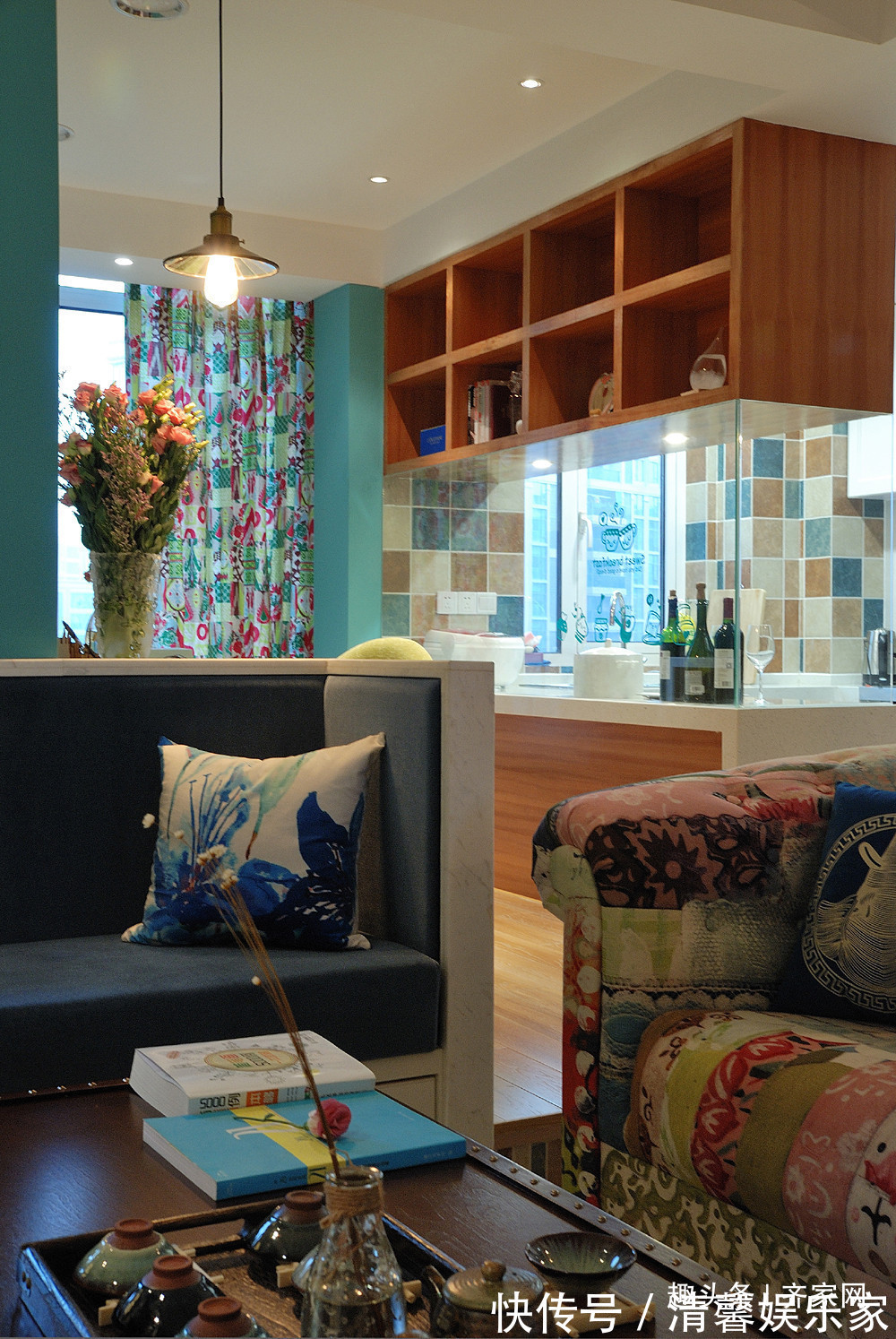 色彩|80平混搭二居之家,丰富的色彩,个性的布局,让脑洞大大大!