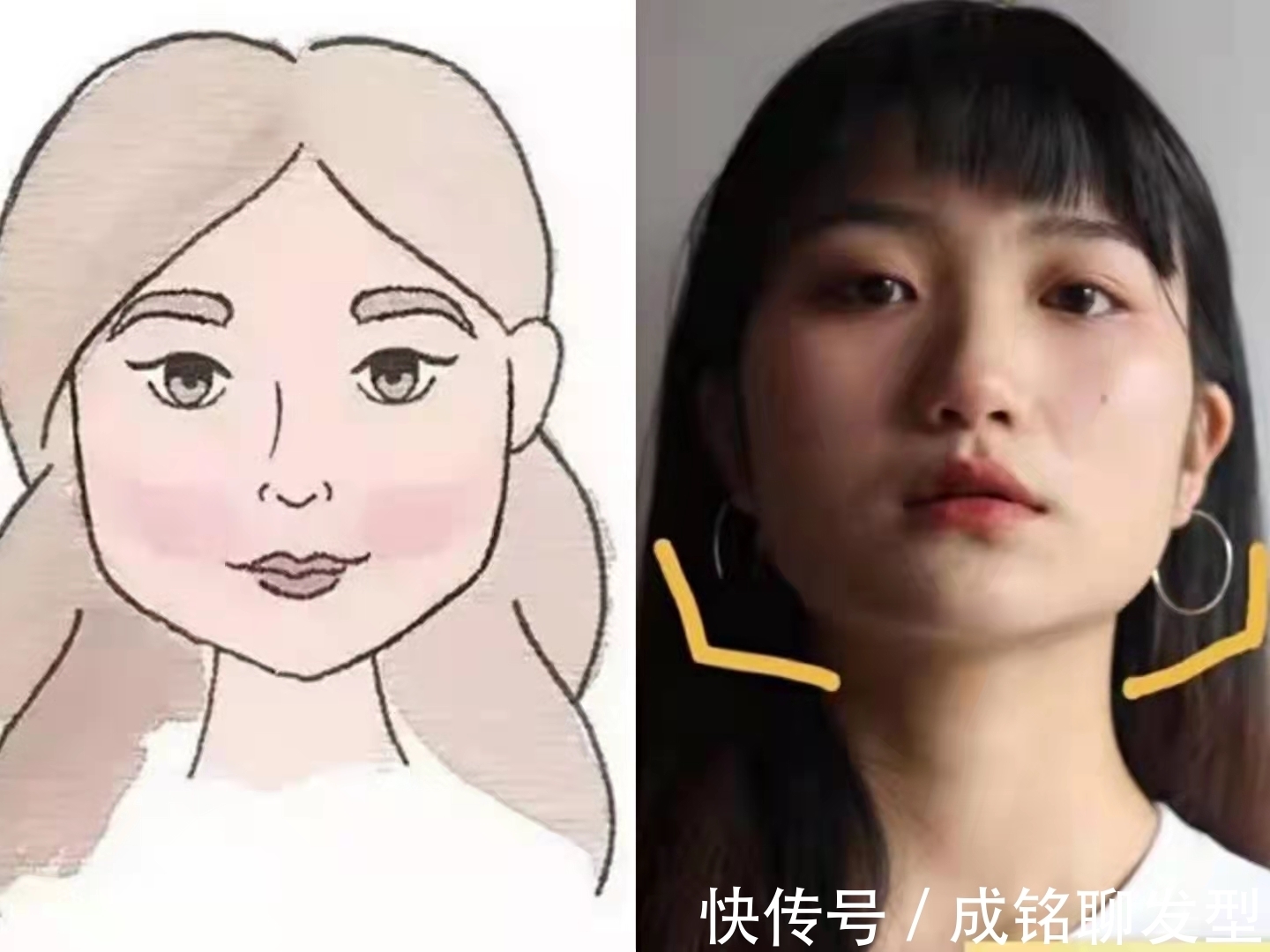 上图|方脸型最好别乱选发型,显老更显脸大,这几种发型显脸小还减龄
