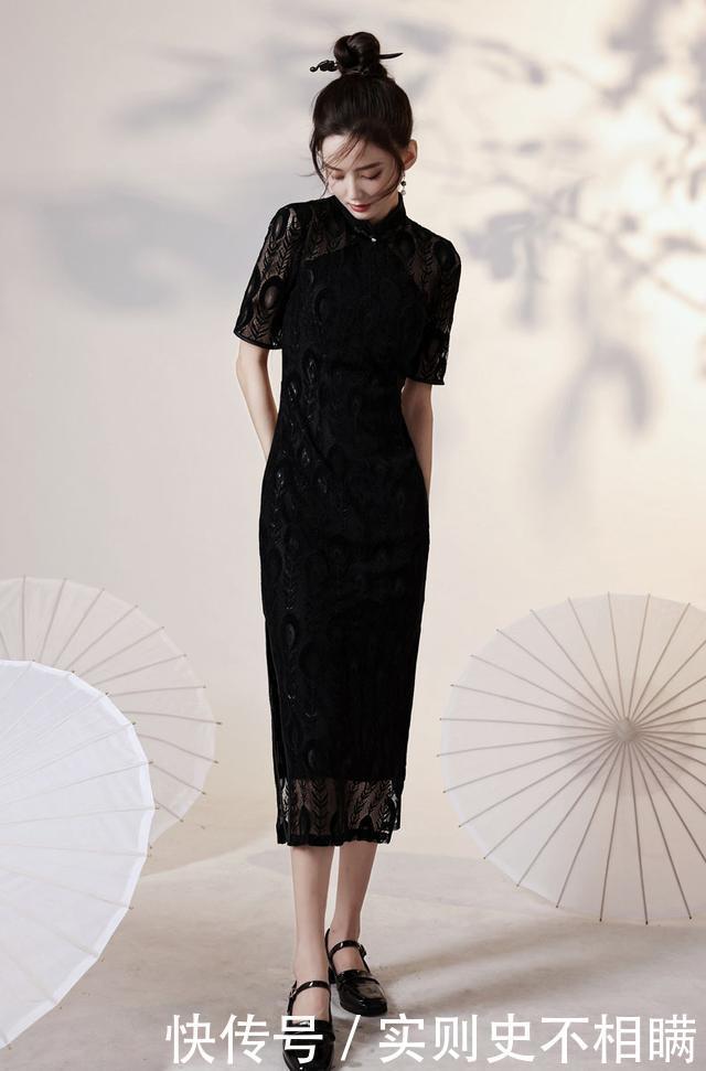 显瘦|旗袍是“妈妈装”国潮下的旗袍,时髦复古又显瘦!