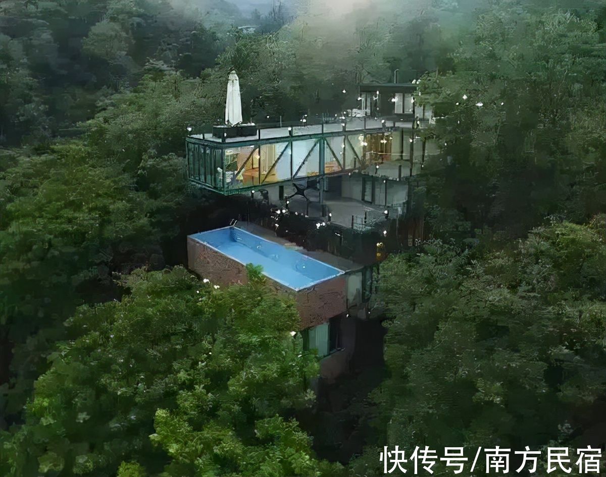 半山|隐居青城山秘境中网红民宿，在仙境之中玻璃长廊观美景丨半山隐庐