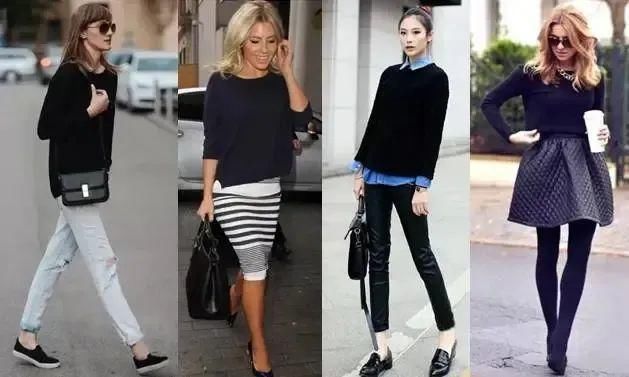 乍暖还寒的初春季节,黑毛衣怎么穿才不土?