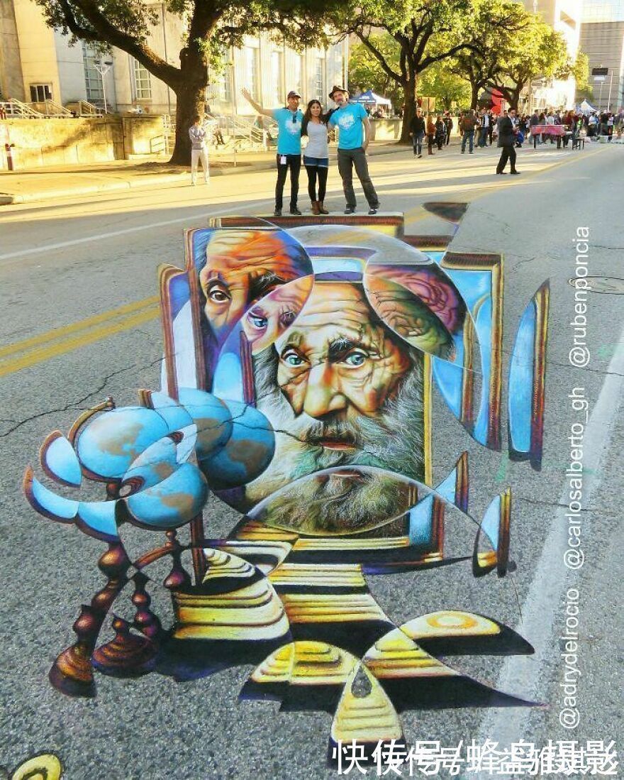 街头艺术|墨西哥版“神笔马良”!考古学家变3D画家,这些街头涂鸦帅爆了