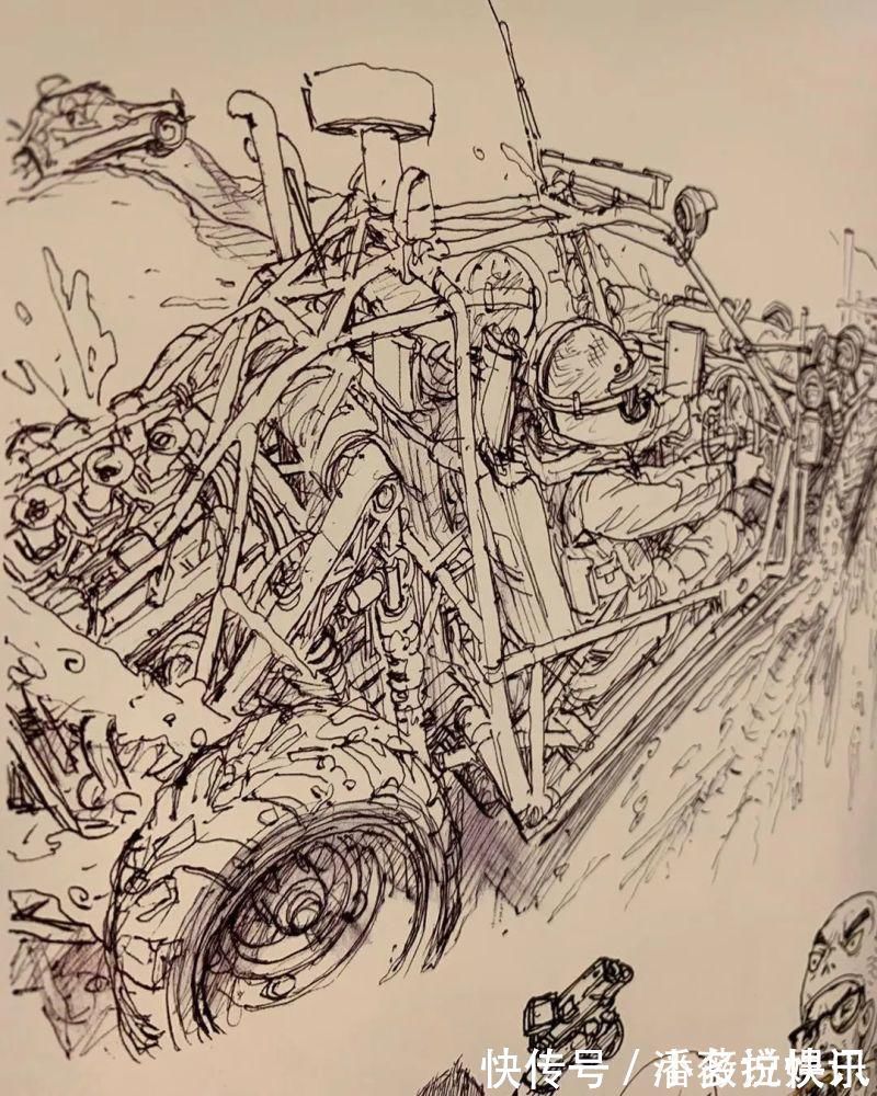 金政基!每天坚持画12个小时,“速写之神”金政基的无草稿速写