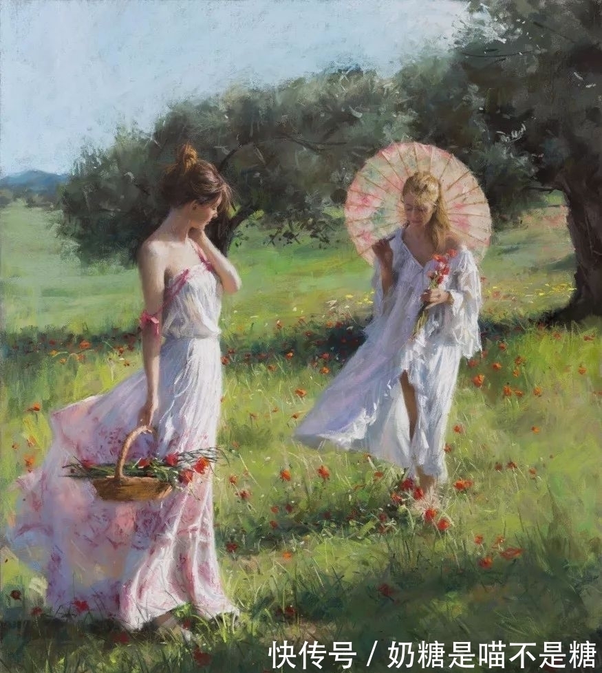 笔触#火辣!光影下的女性充满迷人的魅力,探究油画语言的艺术审美!