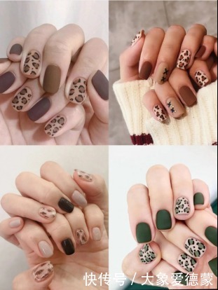 秋冬美甲大全!豹纹款精致有情调,红色过年涂正应景!