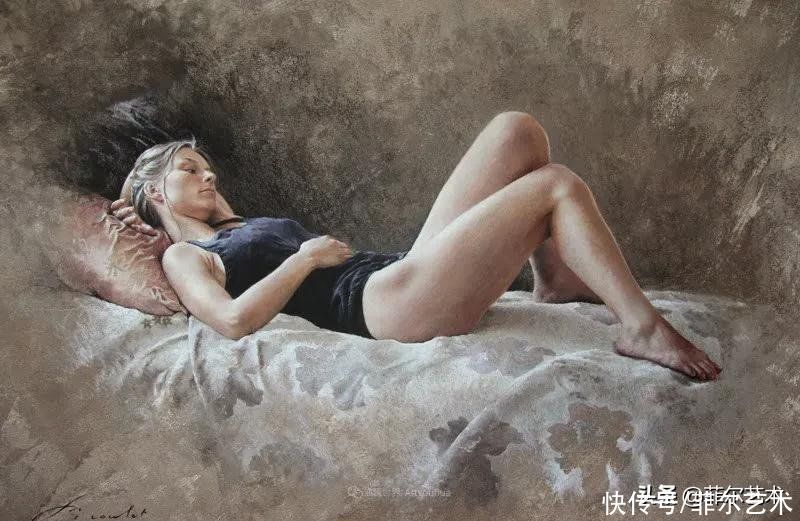 艺术学院$法国女粉彩大师,描绘的女性之美,细腻柔和