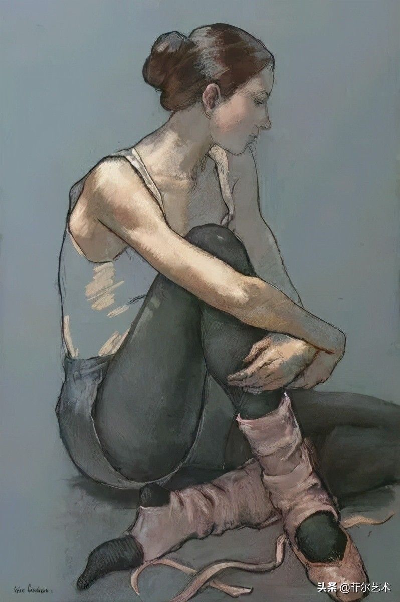 画家|乌克兰女画家色粉画作品,跳舞的姑娘可真美