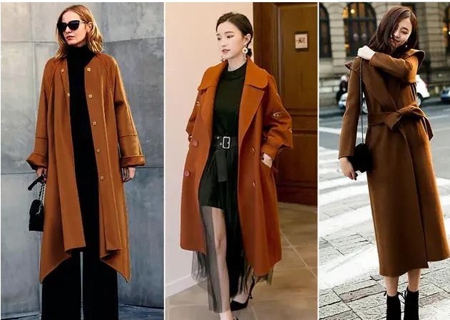 高跟鞋 40岁的女人适合焦糖色的大衣，这样的大衣搭配什么裤子显年轻