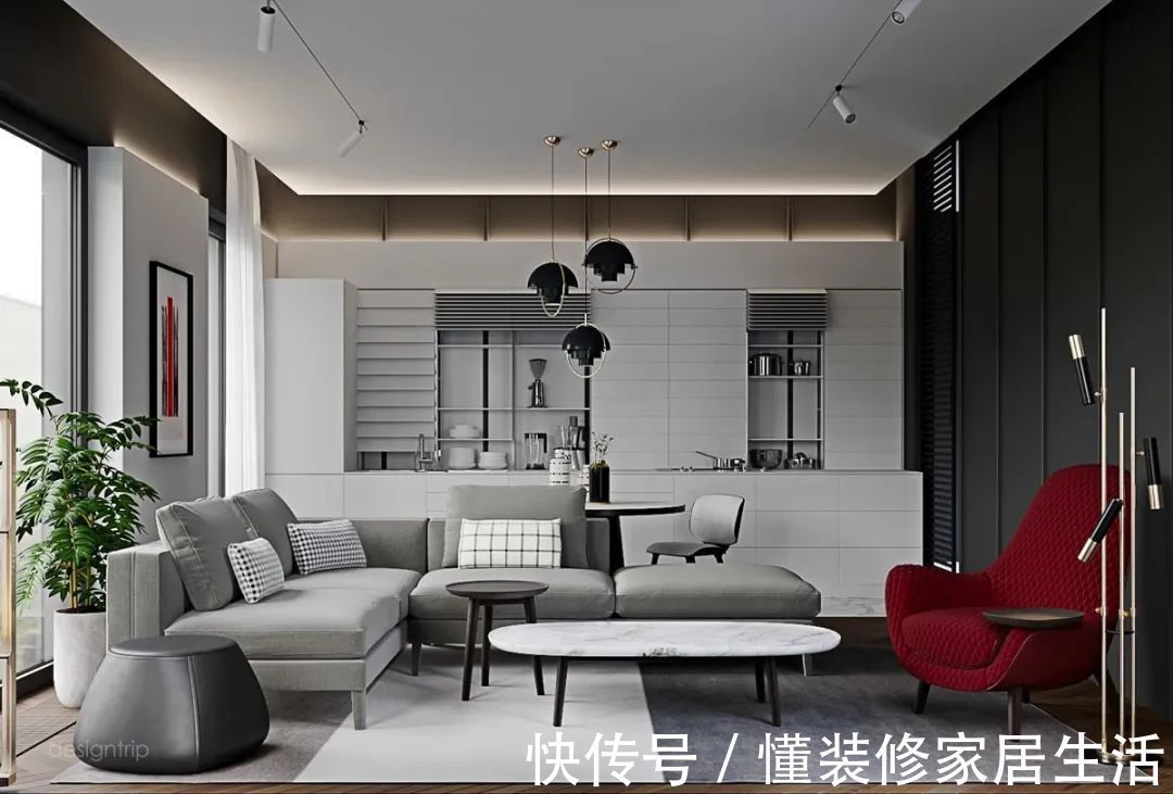 客厅|轻奢系客厅设计