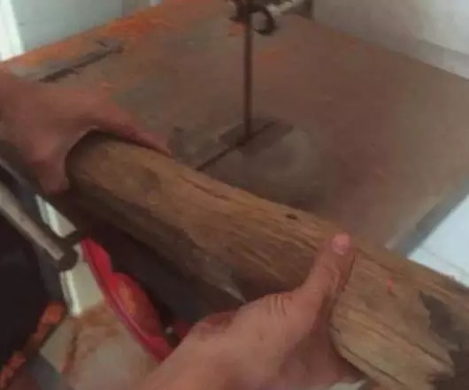 紫檀木料|分享小叶紫檀笔筒掏空技术