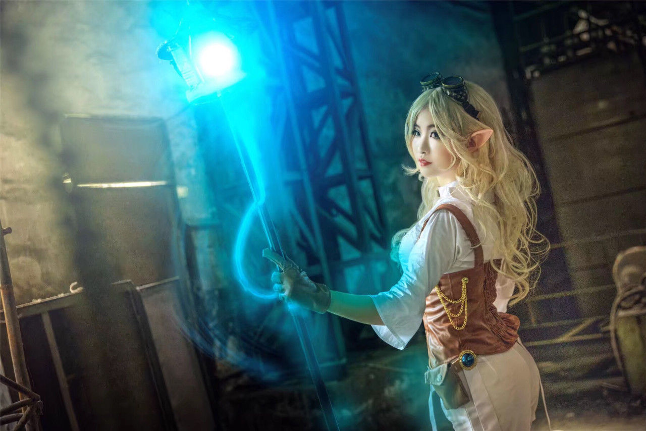 科技|英雄联盟·海克斯科技迦娜cosplay—风之化身听候您的差遣