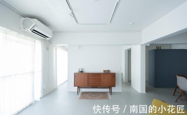 白墙|中古家具的绝佳背景,是全屋大白墙