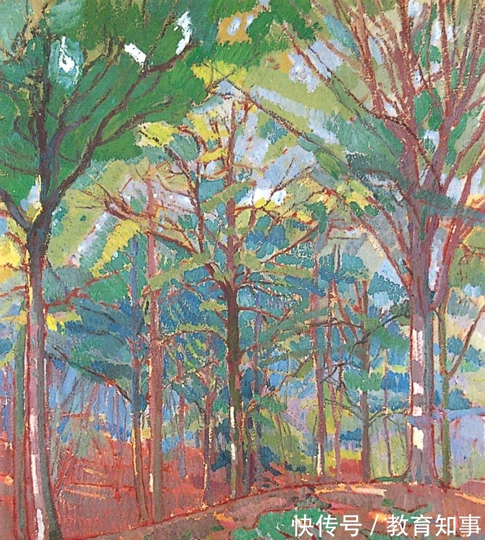 色块|后印象派的油画,造型扎实,色彩大胆的英伦式风景画