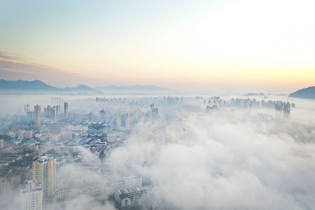 苍南|【风景“浙”独好】苍南灵溪，有雾的早晨，似一方仙境乐土......