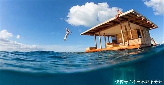 非洲最浪漫酒店,在水里看着鱼睡觉,一个晚上就得10000块