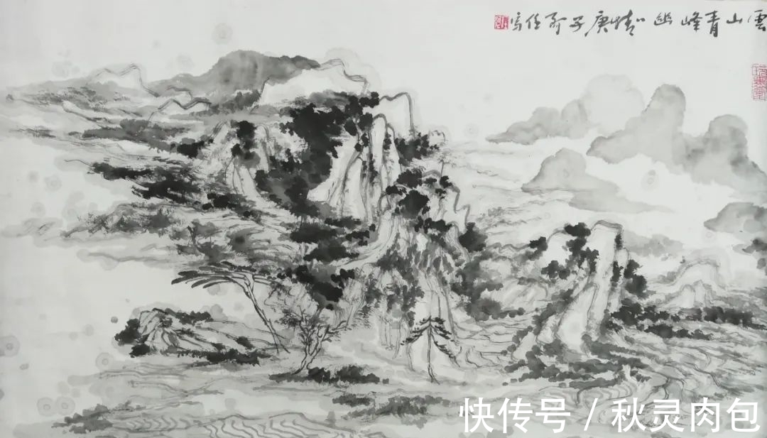黄宾虹!水墨诗意——任海荣山水画艺术品鉴