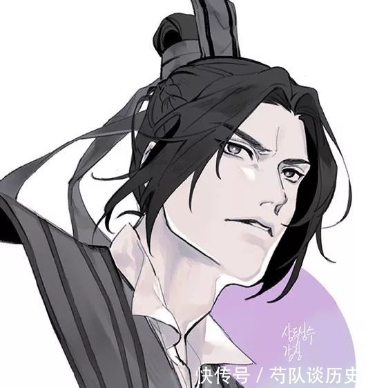 画师！魔道祖师：韩国画师笔下的众人，景仪是个小可爱，瑶妹今天二米七