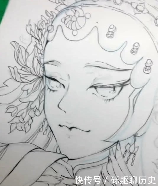 受追捧#美术生水彩戏风女子,线条柔美受追捧,网友:宛如仙女下凡