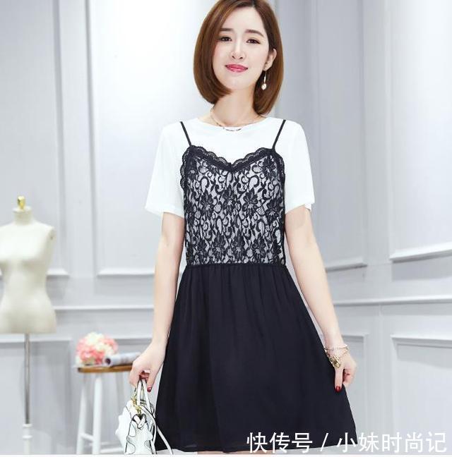 女人味十足 胖妹妹连衣裙就是那么的美,这个春季你穿了吗