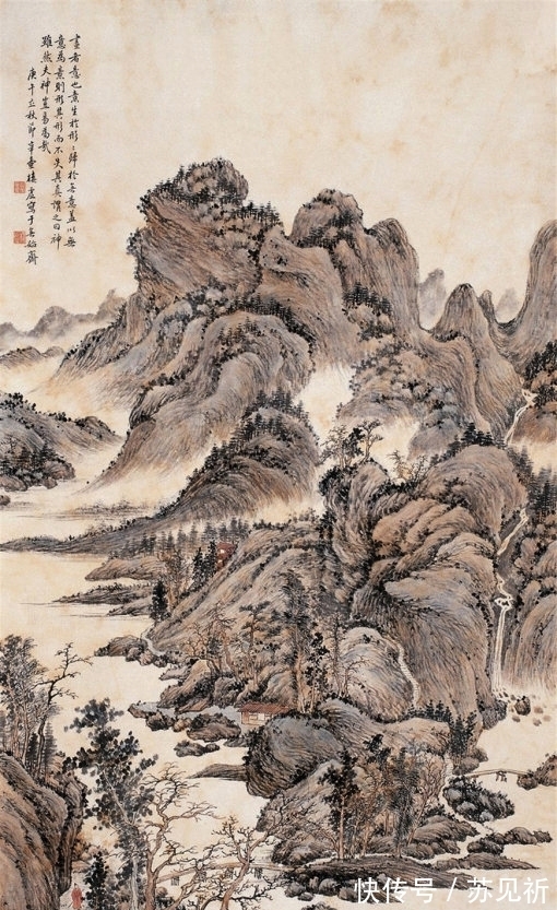 山水|笔墨不分家，楼辛壶山水画欣赏