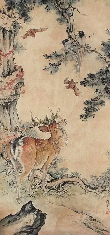 油画$作品胜过齐白石,国画风格超过冷军,一张国画价值15亿