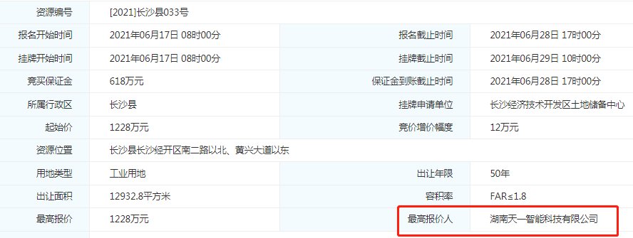 长沙县|长沙11宗土地集中出让 中联重科“豪夺”7宗地