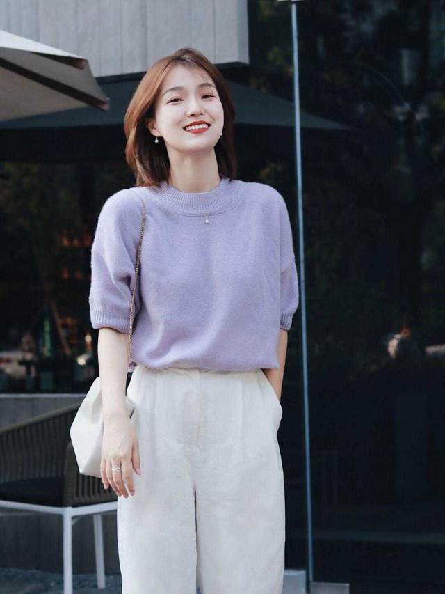 针织衫|初秋的日常穿搭分享,衬衫搭配半身裙高级通勤,美出了新高度