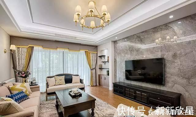 电视墙|小夫妻爆改130㎡婚房,头一次L型的大衣柜,真的很大气