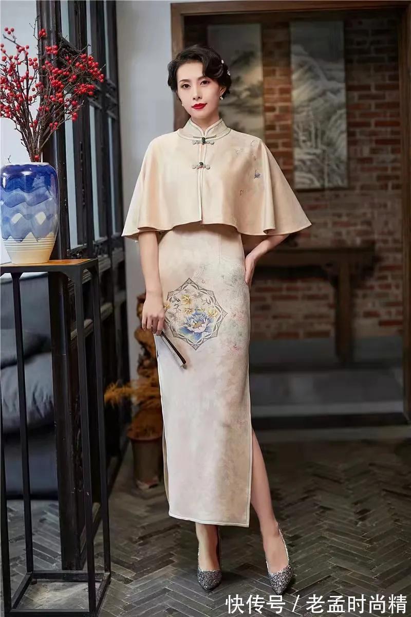 斗篷|新品旗袍搭配斗篷,走的就的优雅高贵气质路线,走到哪都是焦点!