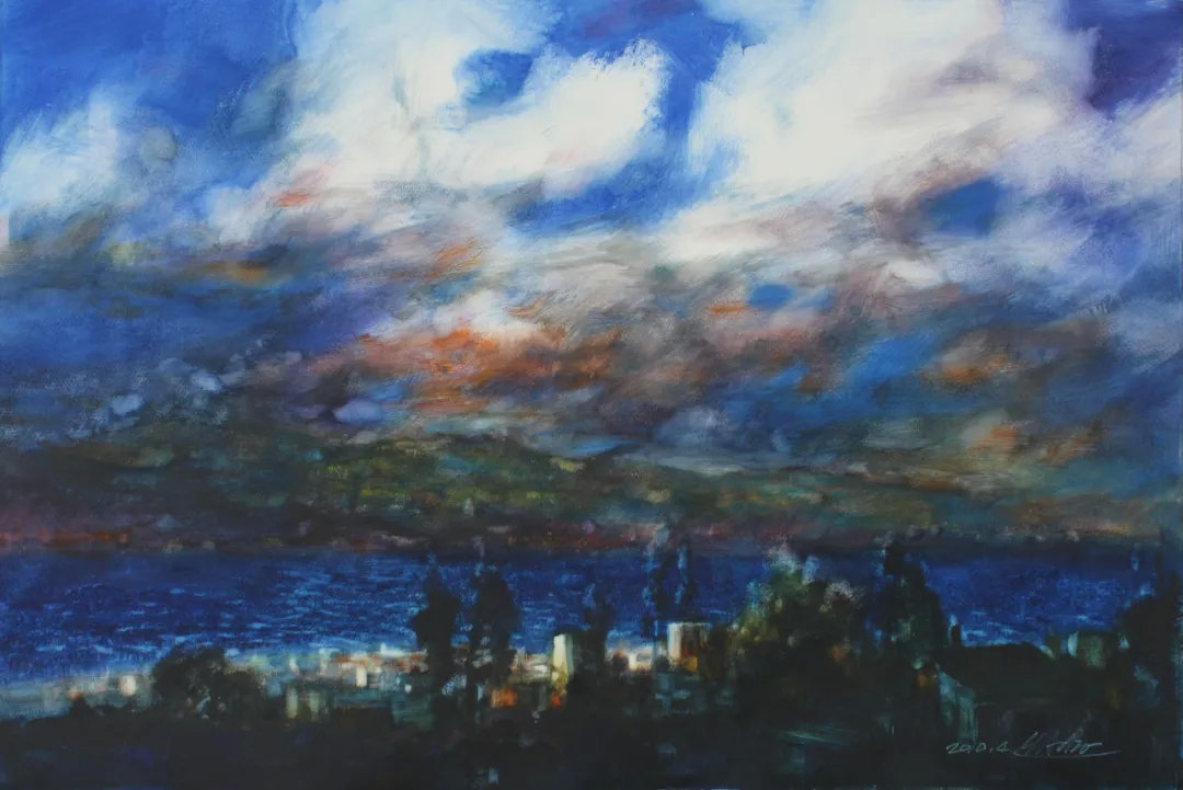薄暮#[第七届庐山水彩节邀请嘉宾]姚波艺术作品展