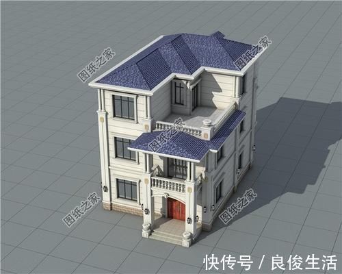 客厅|一楼商铺二三楼居住的三层住宅图，这是不是你要找的建房设计？