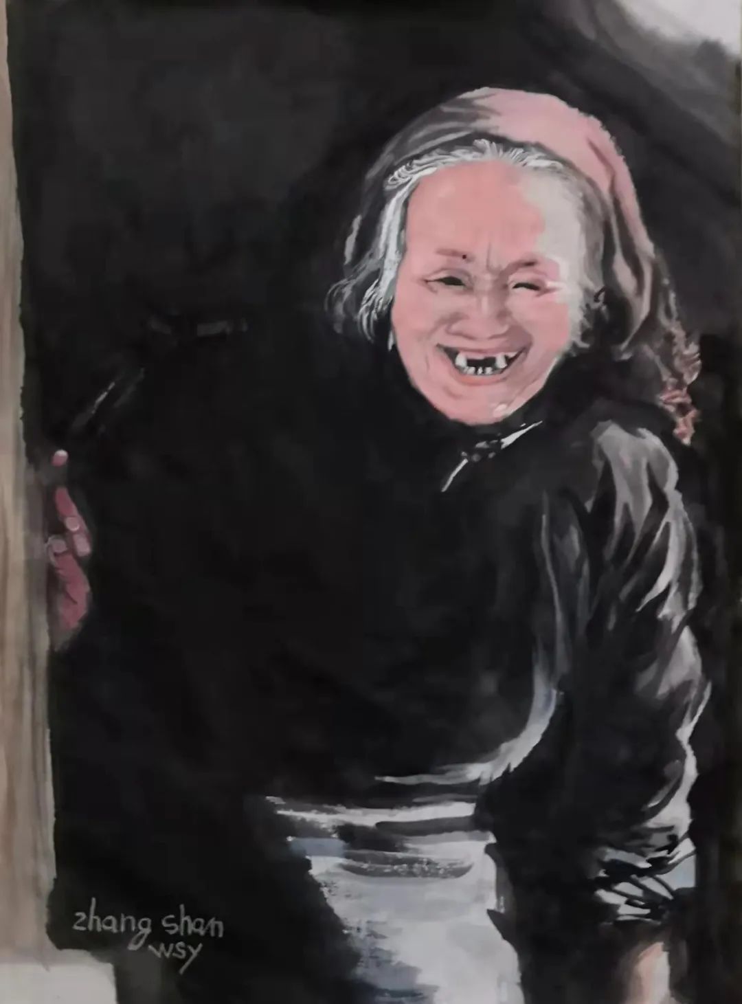 杨大眼造像@中西结合笔传情·锐意创新始通神——张山绘画人物山水艺术新貌