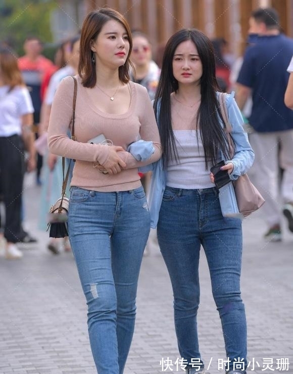 魅力|显身材的牛仔裤配针织衫,轻松穿出端庄秀丽的美,散发着优雅魅力