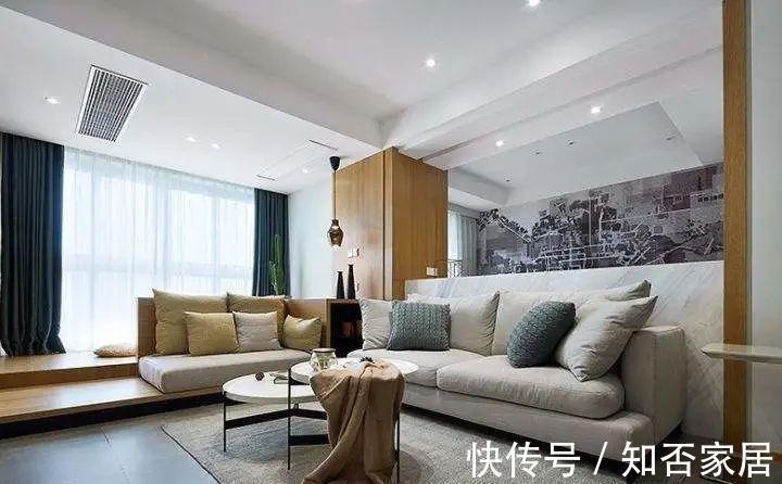 小户型|客厅装个地台,关键时刻能当一间房用,多功能很方便!