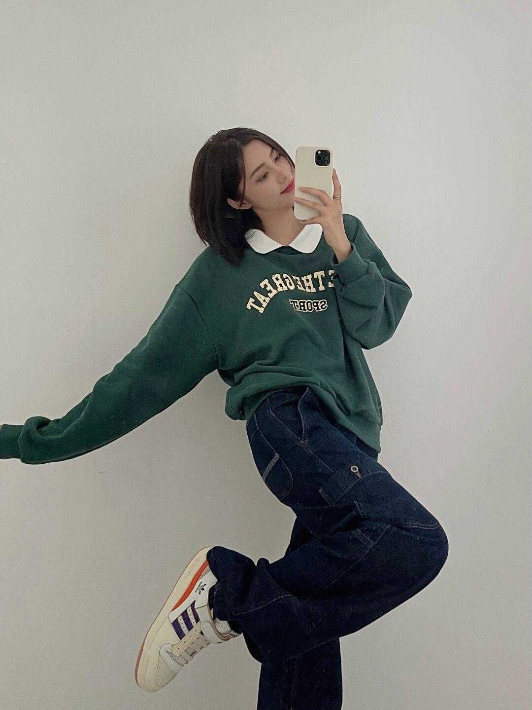 高腰|小个子女生的秋冬穿搭指南,穿上直筒裤高级减龄,显高又显瘦