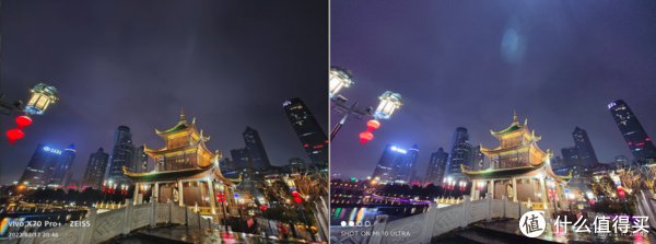 夜景|手机拍照对比 篇二：VIVO X70Pro+开箱，且与老机小米10Ultra对比拍照-下篇（夜晚）