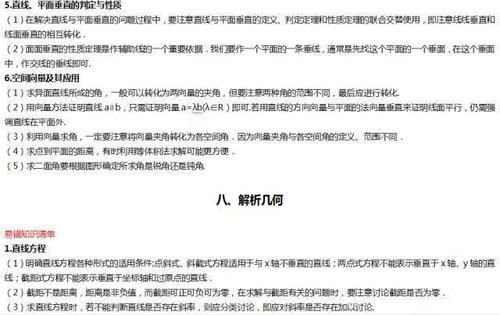 高中数学|高中数学常考易错知识点清单