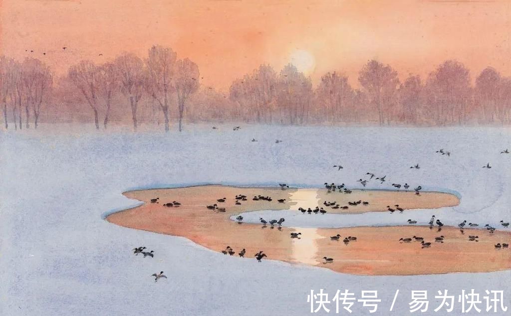 徐悲鸿！他被徐悲鸿称为“中国艺术界卓绝天才”，融入水墨意境的水彩，太美好了！