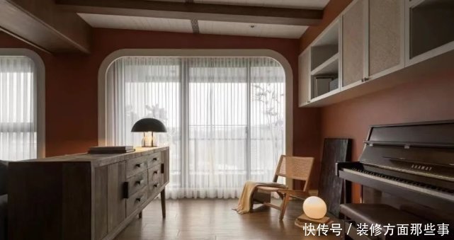 卫生间|看腻了日式北欧,来看看她家113㎡脏橘+墨绿的东南亚风吧