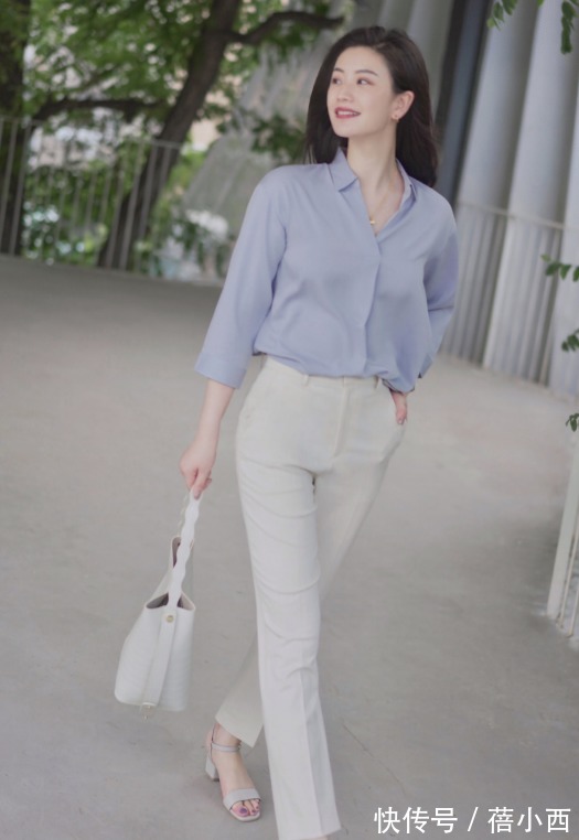 卫衣 春季还是穿“衬衫”最高级,搭配半身裙、牛仔裤、阔腿裤,好洋气