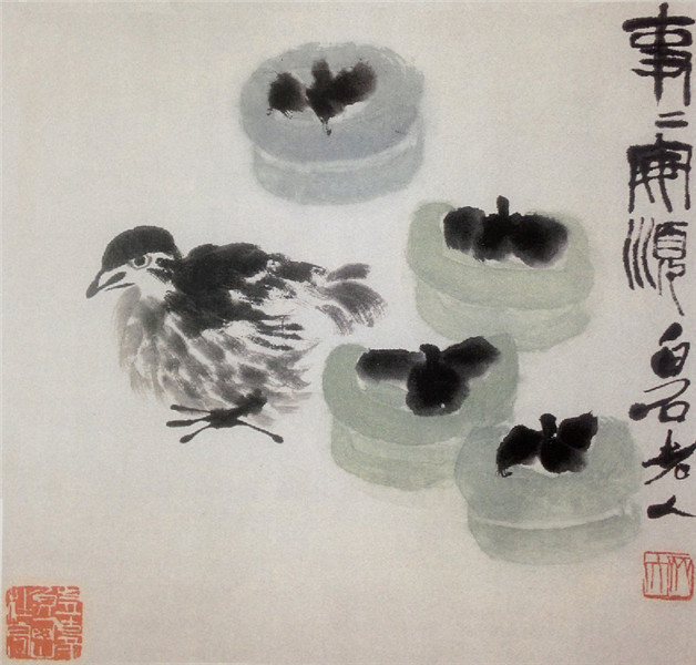 石榴|齐白石笔下的蔬果,令人垂涎欲滴!