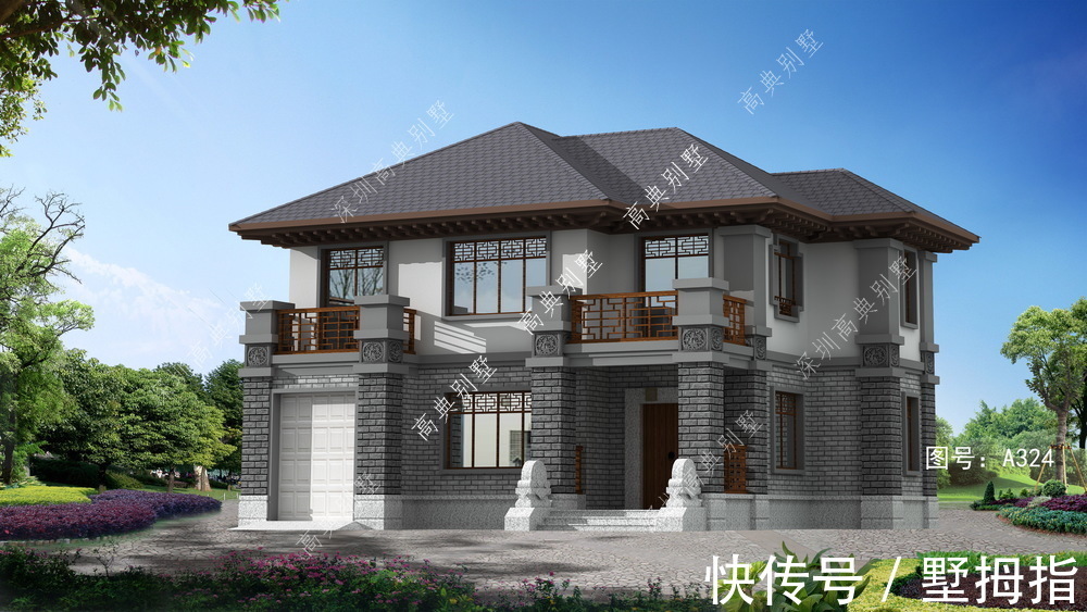 中式设计的别墅,谁能不爱这样的别墅?建成后,谁会不羡慕?