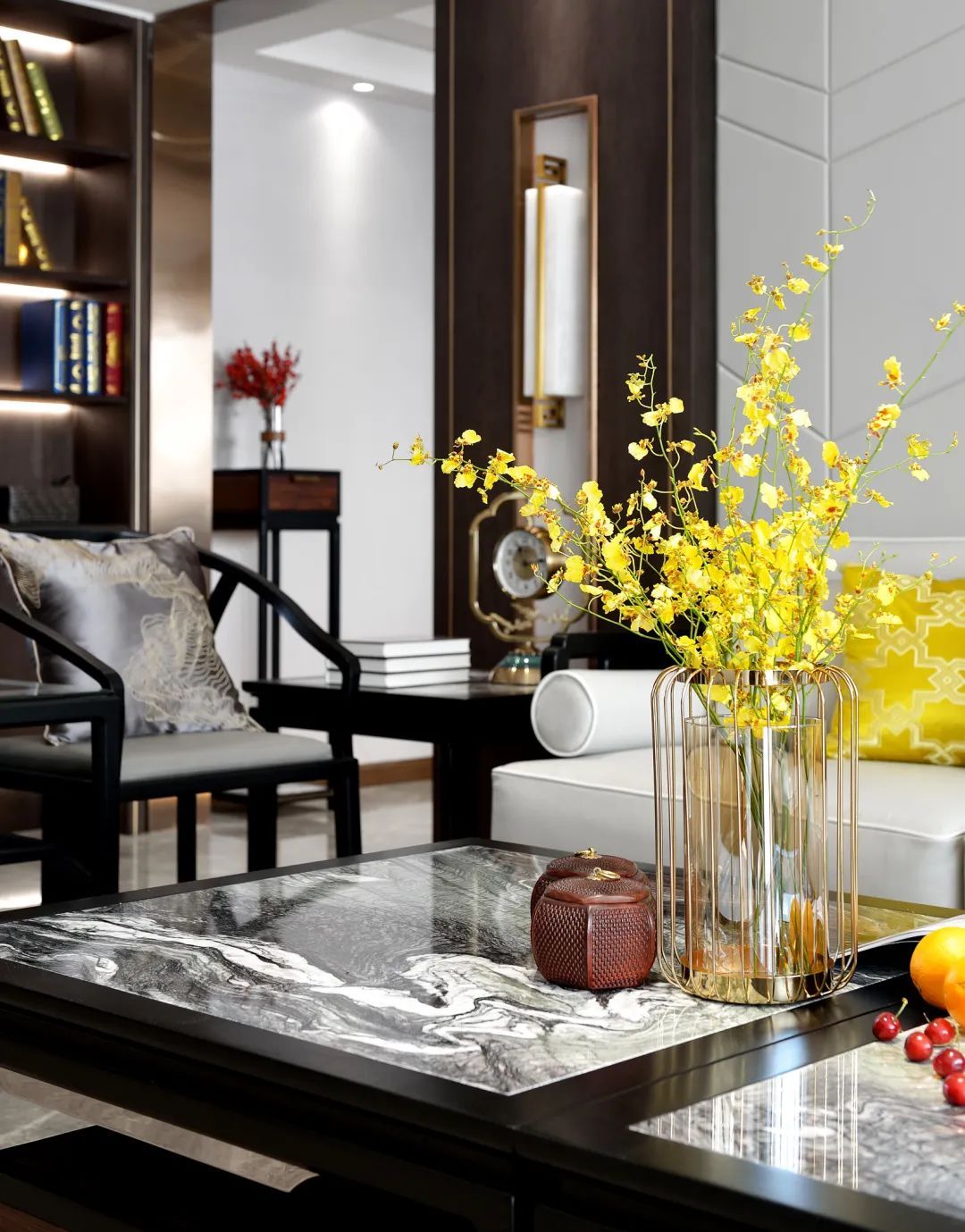 布置|210㎡新中式，现代简雅舒适，中式端庄布置，营造禅意气质