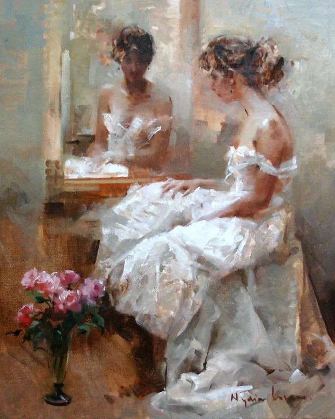 她笔下美丽的女人,像花一样尽情的绽放!