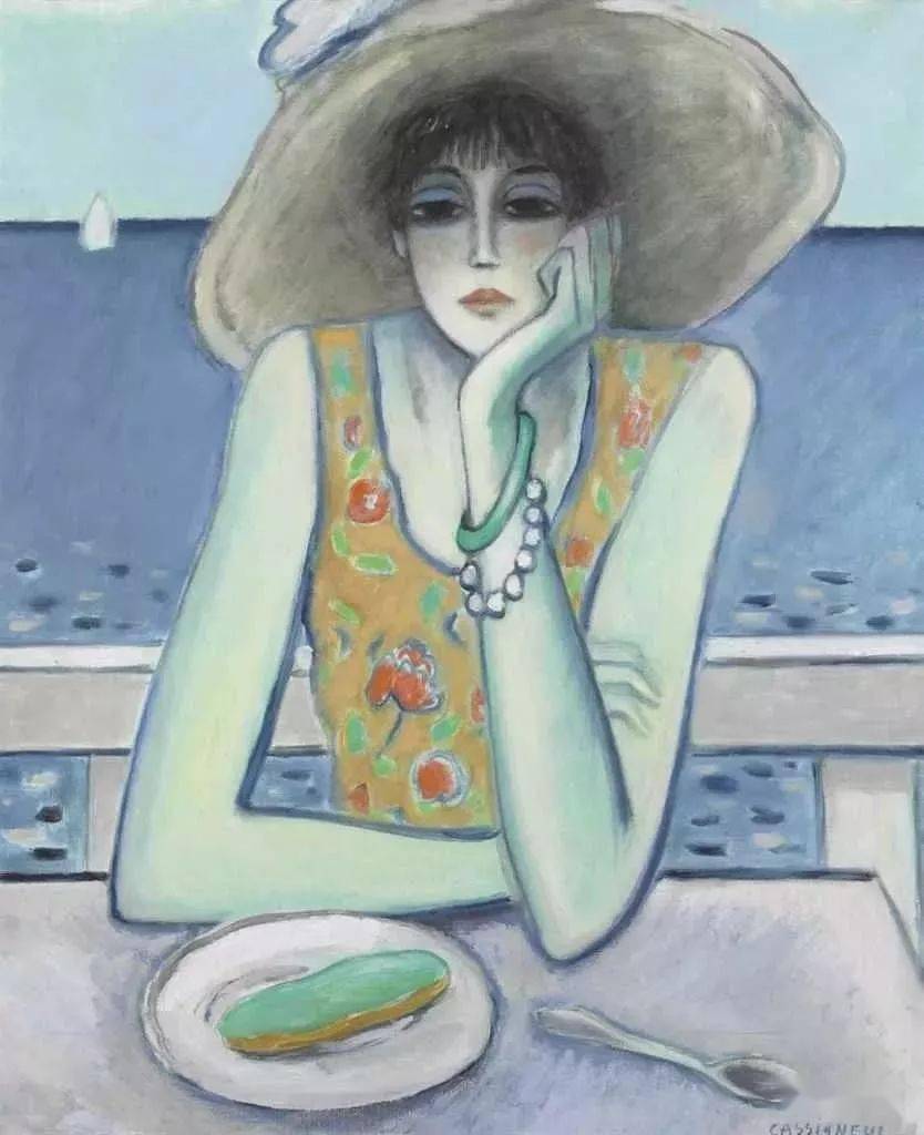 野兽主义#皮埃尔·卡西尼尔:领略野兽主义奔放节奏和表现主义浓烈意蕴油画作品