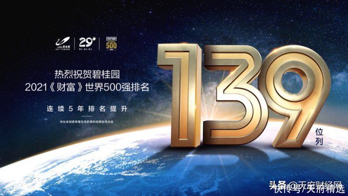 上榜|多元并进“地产+”赋能 碧桂园上榜《财富》世界500强排名第139位